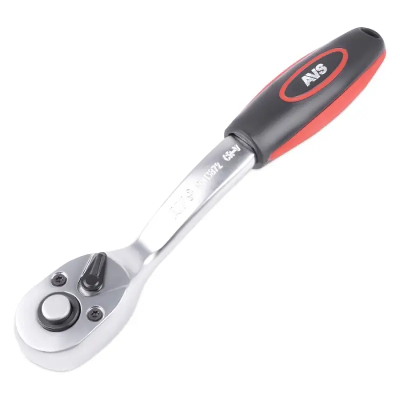 Рукоятка трещоточная 3/8"DR 72 зубца (пластиковая ручка) AVS RH13872