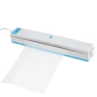 Вакууматор LPS-02, 80 Вт, 10 пакетов, 220 В, 25 см, бирюзовый