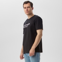 Футболка мужская KAFTAN Снегопадла, черный, размер 2XL