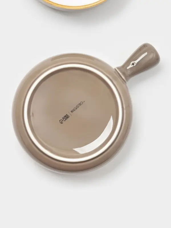 Кокотницы Magistro «Церера», набор 2 шт., 500 мл, d=15 см, фарфор, коричневые Кокотницы Magistro «Церера», набор 2 шт., 500 мл, d=15 см, фарфор, коричневые