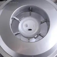 Башня пивная &laquo;Металлик&raquo;, 3 л, колба для льда, с подсветкой, 2 батарейки CR=2032, пластик, серебристая