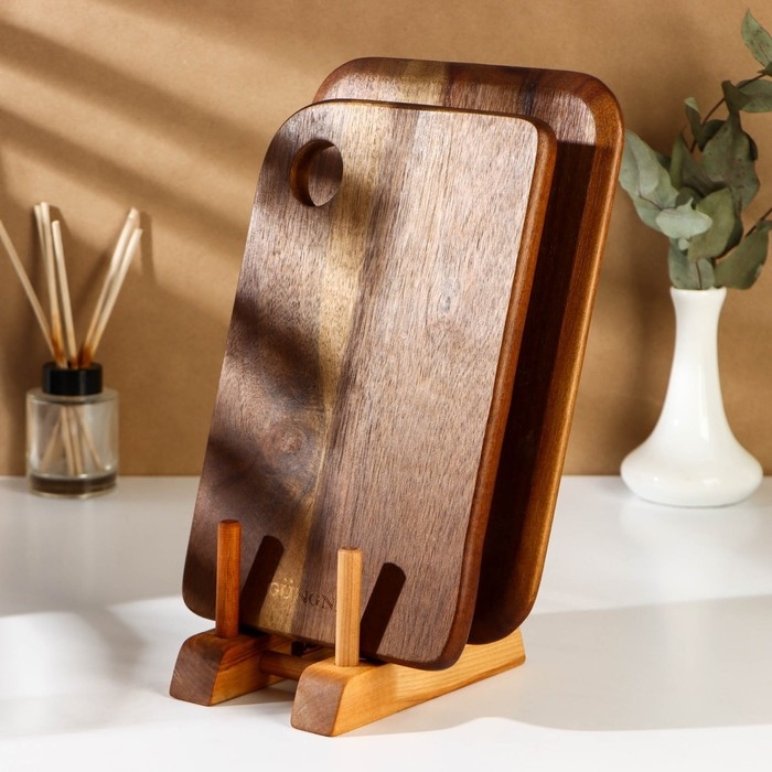 Подставка для разделочных досок, крышек и тарелок Adelica, 17×13×13 см, пропитано минеральным маслом, берёза Подставка для разделочных досок, крышек и тарелок Adelica, 17×13×13 см, пропитано минеральным маслом, берёза