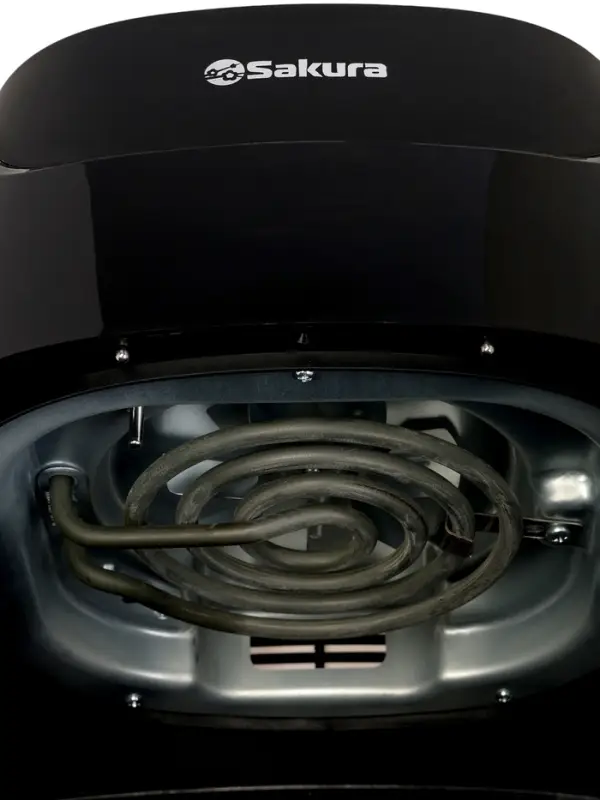 Аэрогриль Sakura SA-7684BK, 5 л, 1500 Вт, 8 программ, сенсорное управление, таймер, чёрный