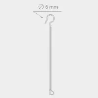 Ценникодержатель на крючок, откидной, 7&times;4 см, прозрачный