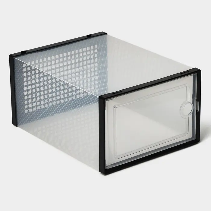 Коробка для хранения обуви с дверцей Доляна Large size, 26&times;33.5&times;16.5 см, 2 шт.