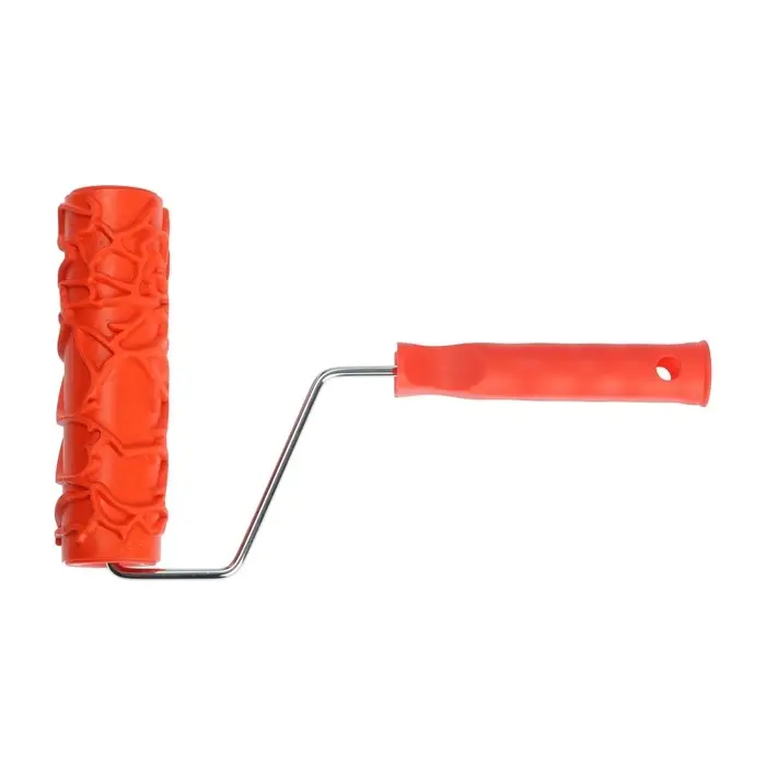 Валик декоративный ТУНДРА, резиновый, &laquo;кракле&raquo;, рукоятка d=6 мм, 180 мм