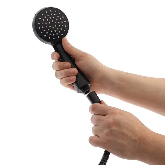 Душевая лейка со шлангом, гайки металл, втулка латунь, крепеж в комплекте.