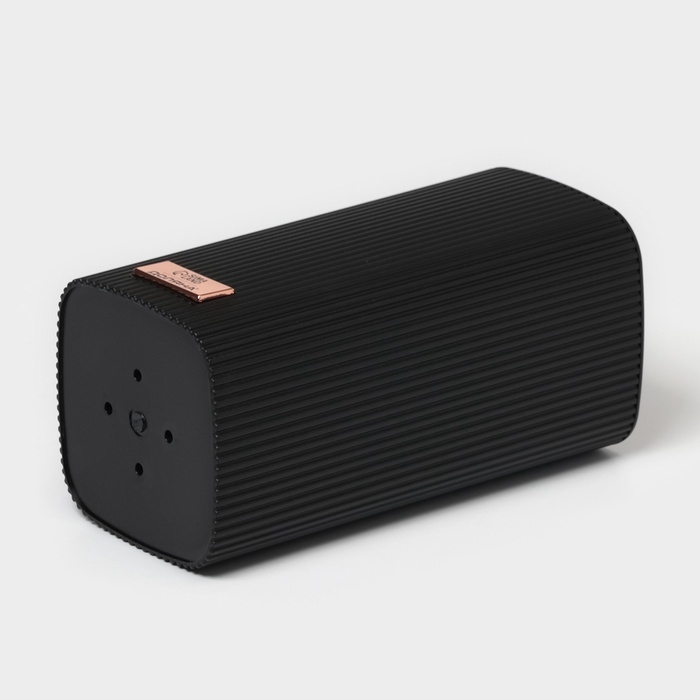 Подставка для ножей Доляна «Loft», 11×11×22 см, пластик, чёрный Подставка для ножей Доляна «Loft», 11×11×22 см, пластик, чёрный