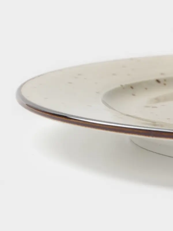 Тарелка Magistro Mediterana, d=23.7 см, фарфор, бежевая