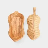 Конфетница &laquo;Лист&raquo;, 26&times;13&times;8 см, дерево джампинис