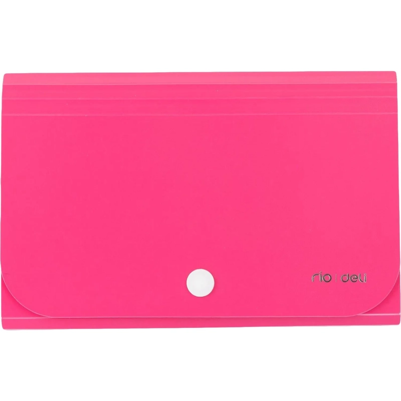 Папка органайзер Vivid на кнопке горизонтА6 12отдел РР 0,6мм  ассортимE5561