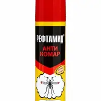 Аэрозоль от насекомых &laquo;Рефтамид&raquo;, Антикомар, репеллентный, с ароматом цитруса/ванили, 145 мл