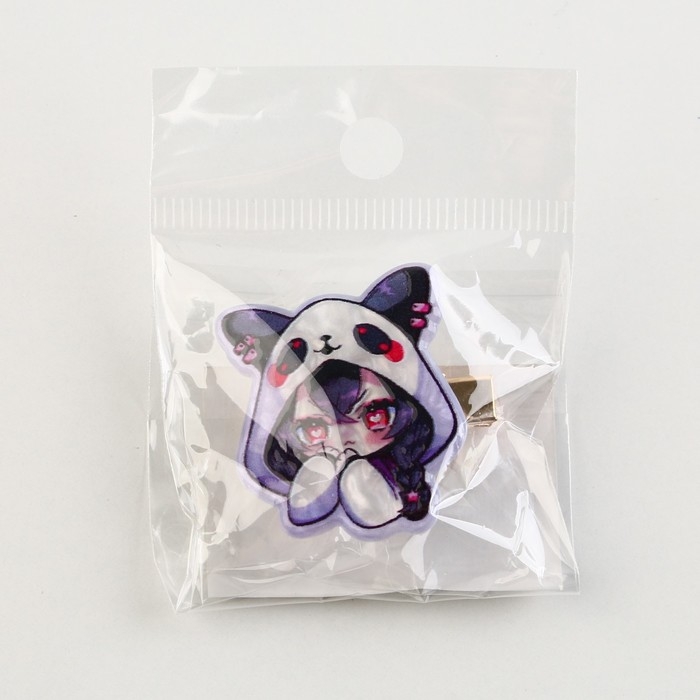 Заколка для волос вертящаяся «Милашка чиби», 3 х 3 см Заколка для волос вертящаяся «Милашка чиби», 3 х 3 см