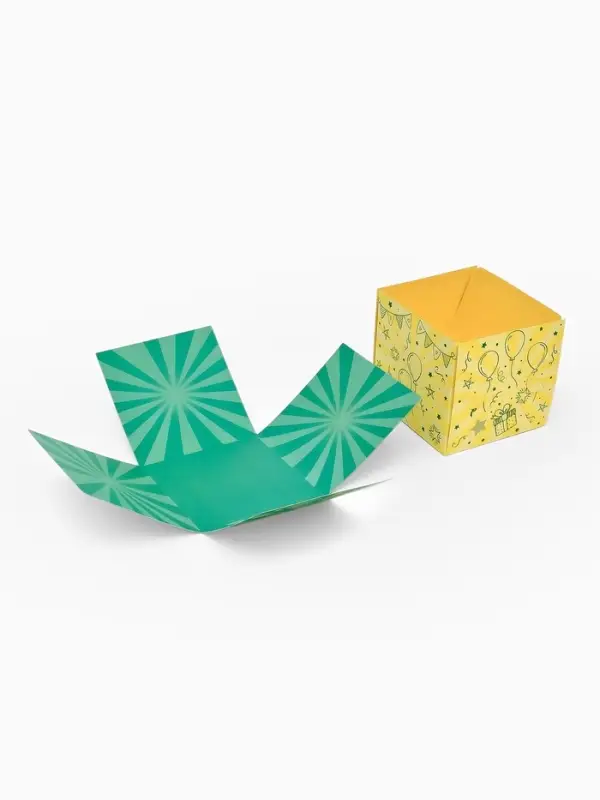 Бум-коробка подарочная с бабочками &laquo;Тебе подарочек&raquo;, 12&times;12&times;12 см
