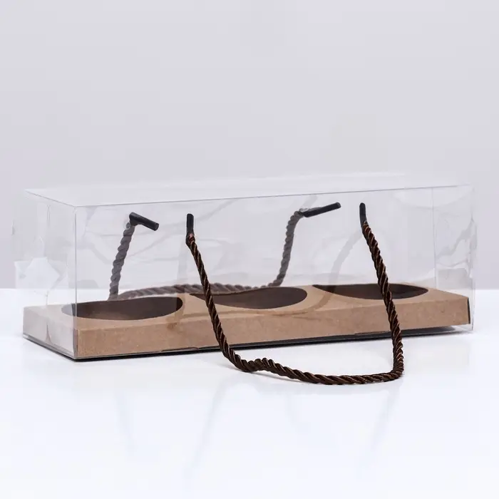 Кондитерская упаковка для кексов, крафт 22.5&times;7.8&times;7.8 см