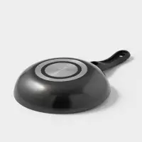 Сковорода Forever, d=18 см, съёмная ручка, стеклянная крышка, антипригарное покрытие, алюминий, чёрная