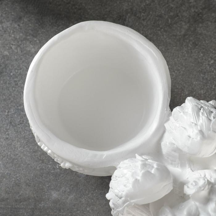 Фигурное кашпо Фигурное кашпо "Спящий ангел" белый 0,65 л / 15х18,5х31см