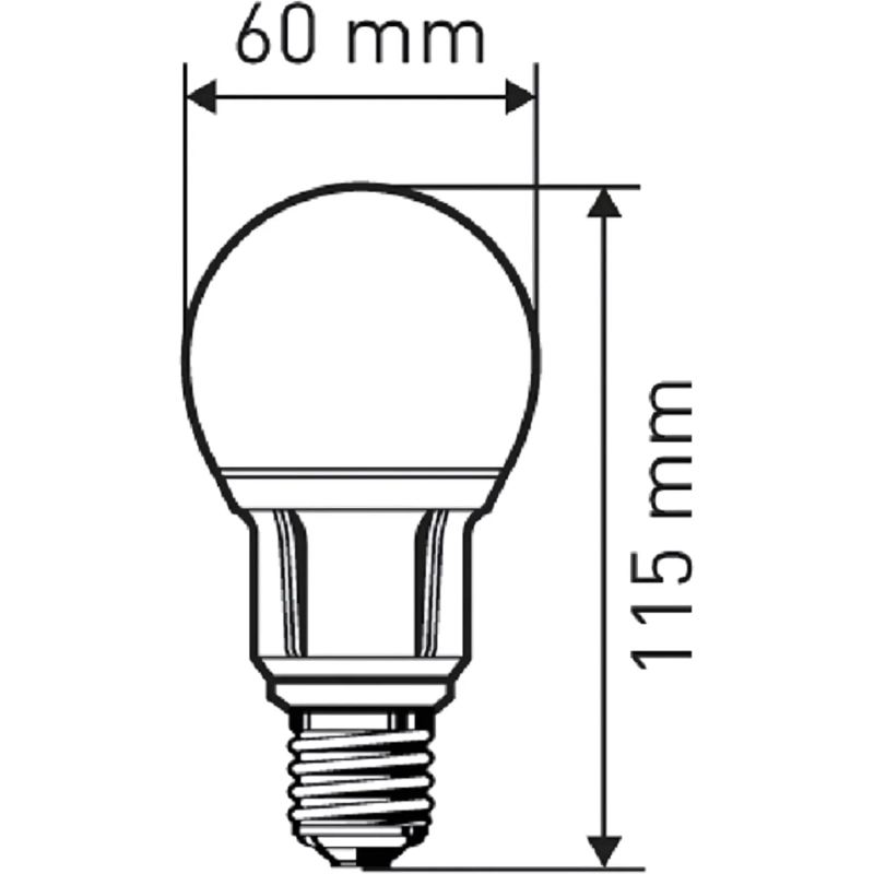 Лампа светодиодная ЭРА LED A60-15W-860-E27 15Вт Е27 6000К Б0031396