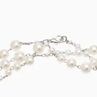Бусы жемчужные d=3,4,5,6,8,10, цвет белый в серебре