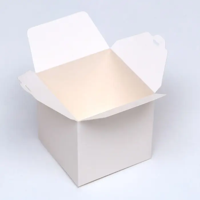 Коробка подарочная складная, квадратная, белая, 8×8×8 см Коробка подарочная складная, квадратная, белая, 8×8×8 см