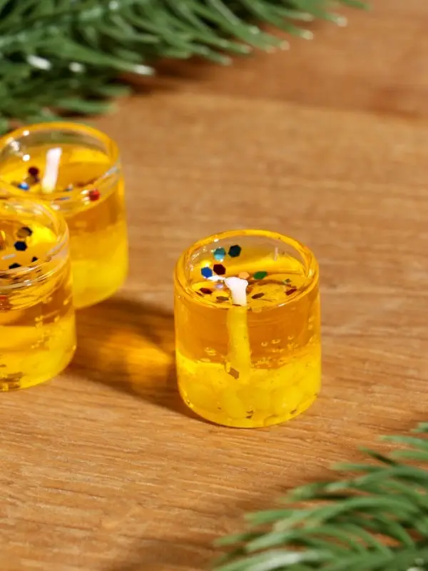 Набор гелевых свечей «Конь. Всё сбудется», 3 шт, золотые, 2,5 х2,5 х 2,5 см Набор гелевых свечей «Конь. Всё сбудется», 3 шт, золотые, 2,5 х2,5 х 2,5 см