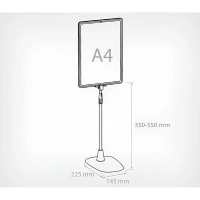 Набор стойка напольная раздвижная макс. 550мм,А4,прозрач.(2шт)