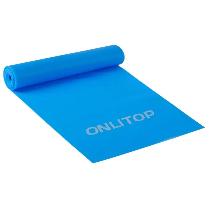 Эспандер ленточный для фитнеса ONLYTOP, 150&times;15&times;0.04 см, 10 кг, МИКС