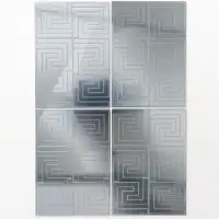 Зеркало настенное &laquo;Лабиринт&raquo;, на клеевой основе, акриловое, 24 шт., 5&times;5 см