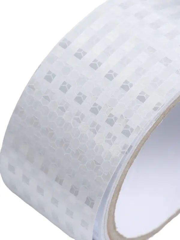 Светоотражающая лента, самоклеящаяся, белая, 5 см &times; 3 м