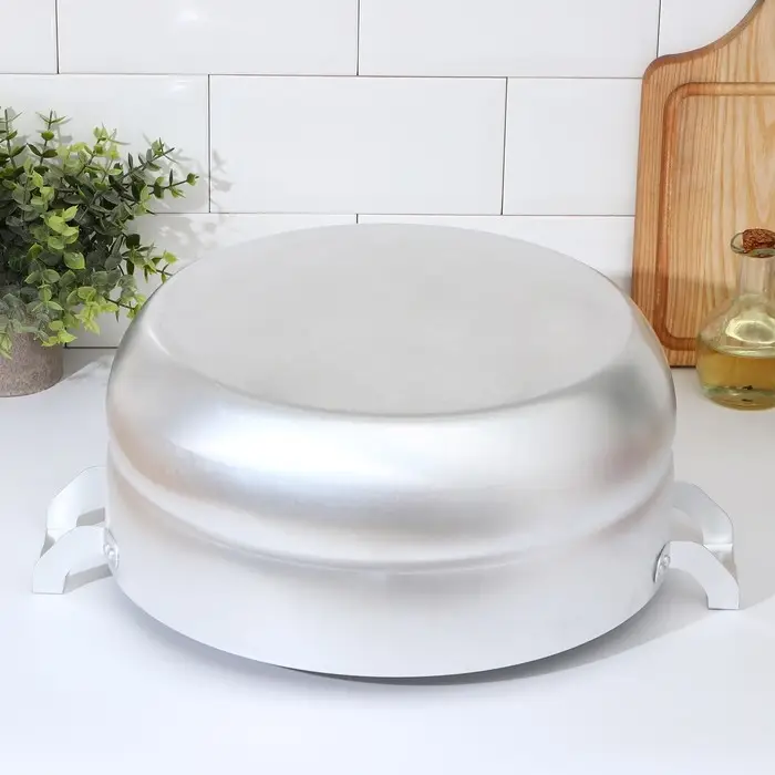 Манты-казан, 13 л, d=30 см, с 4 сетками, высота секции 5 см, с крышкой, штампованный алюминий