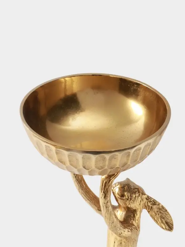 Конфетница &laquo;Кролик&raquo;, 24&times;24&times;54 см, алюминий