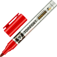 Маркер для металла Topfort MetalPro 1-3 мм красный