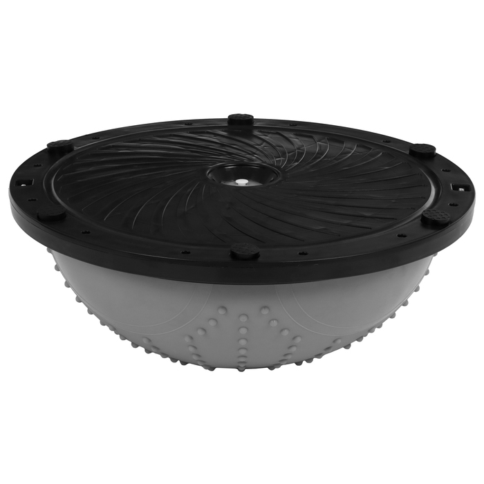 Полусфера BOSU гимнастическая, массажная, с насосом, 46х20 см, цвет серый Полусфера BOSU гимнастическая, массажная, с насосом, 46х20 см, цвет серый