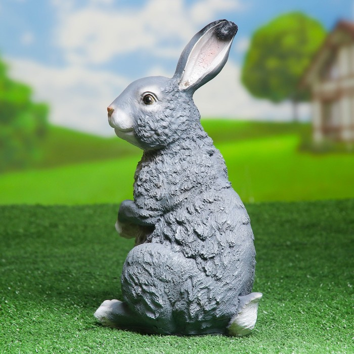 Садовая фигура  Садовая фигура "Заяц полевой" 18х21х33см