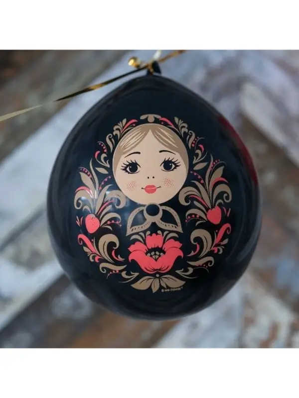 Воздушные шары латексные 12" &laquo;Русский стиль. Матрешки&raquo;, набор 15 шт.