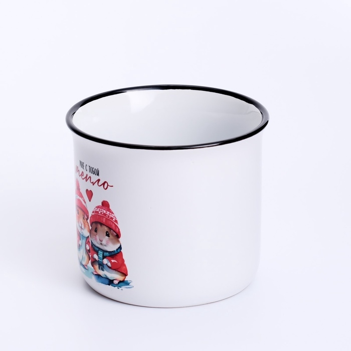 Кружка Кружка "Мне с тобой тепло", 450 мл