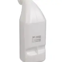 Бутылка для выпойки телят, 2 л, с ручкой, с крышкой, пластик, белая