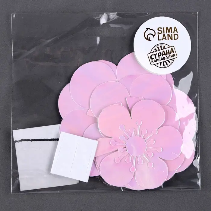 Топпер для торта «Цветы», розовый Топпер для торта «Цветы», розовый