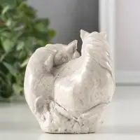 Фигура гипс "Пара лошадей", 8х6х7 см, под камень