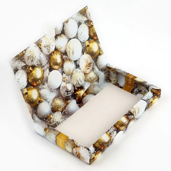 Коробка для шоколада с местом для денег «С Новым годом», 20 х 2 х 12 см Коробка для шоколада с местом для денег «С Новым годом», 20 х 2 х 12 см