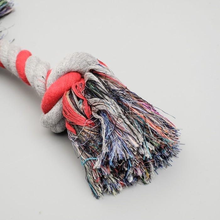 Игрушка канатная Игрушка канатная "2 узла", 200 г, до 33 см, микс цветов