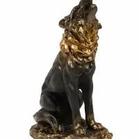 Фигурка &laquo;Волк&raquo;, гипс под бронзу, 11&times;18&times;7 см