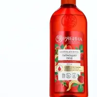 Шампунь для волос, питающий уход, аромат малины, 400 мл, Рябина