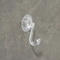 Держатель - крючок самоклеящийся Доляна Elemental, 11&times;6.5&times;6.5 см, прозрачный