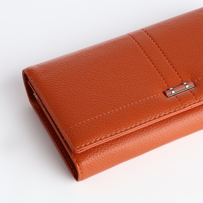 Кошелёк женский на магните, цвет оранжевый Кошелёк женский на магните, цвет оранжевый