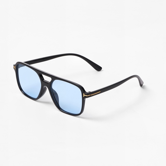 Очки солнцезащитные, UV 375, линза 4.4 х 5.5 см, ширина 14.7 см, дужка 14.2 см, голубые Очки солнцезащитные, UV 375, линза 4.4 х 5.5 см, ширина 14.7 см, дужка 14.2 см, голубые