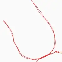 Ожерелье "Халия" длина 35 см, цв. красный