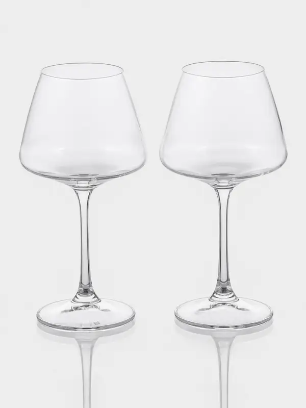 Бокалы для белого вина Corvus, 350 мл, набор 2 шт., стекло, прозрачные