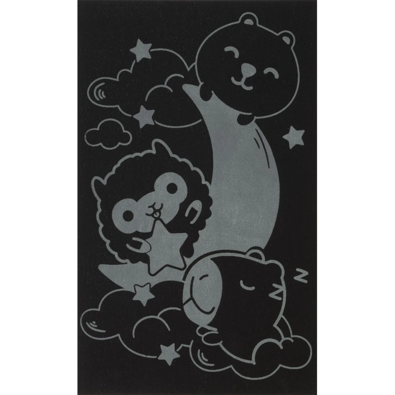 Гравюра малая набор для творчества Стикерняшки Спокойной ночи сереб,Гро-005