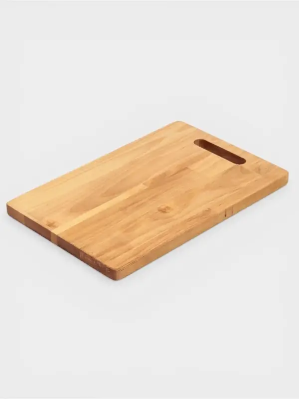 Доска разделочная Классик, пропитана маслом, береза, 29,5х19,5х1,8/1,6 см